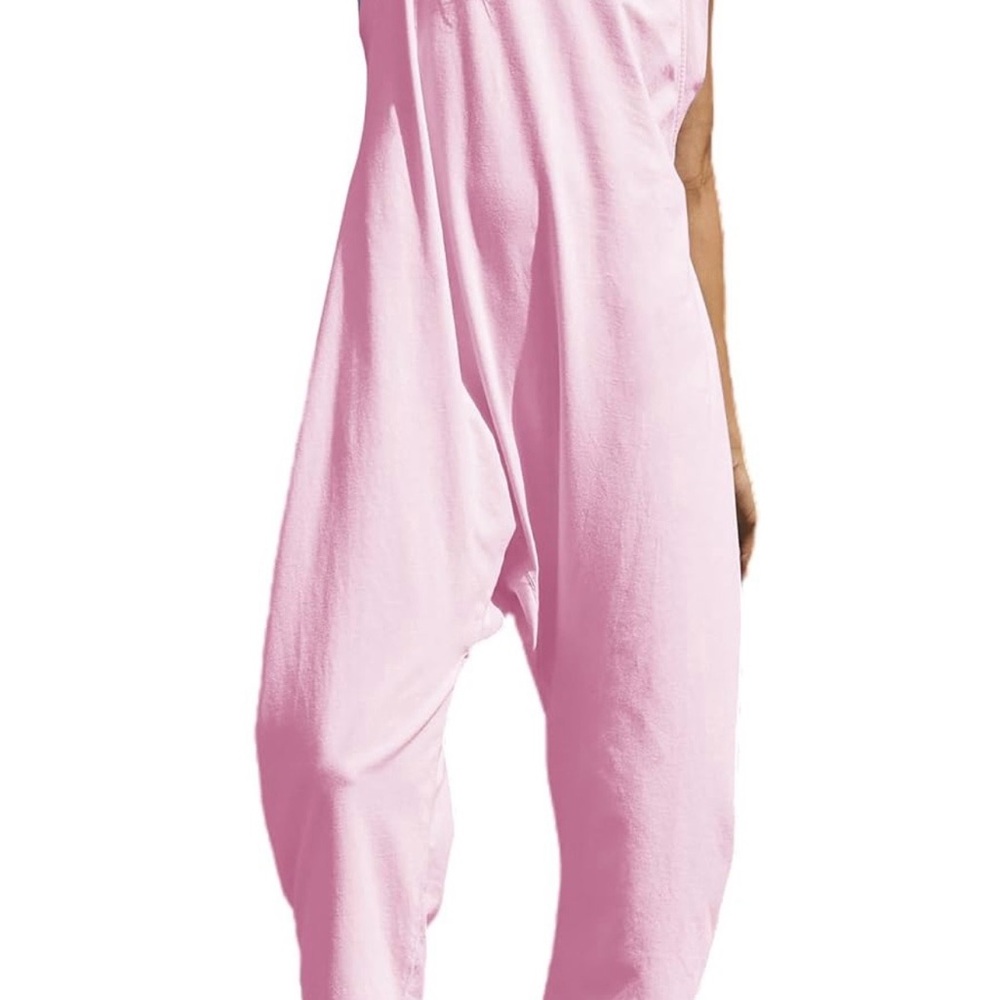 Amazon Women's Light Pink Relaxed Jumpsuit